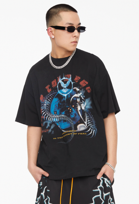 F2CE Graffiti Creative Printing Tee