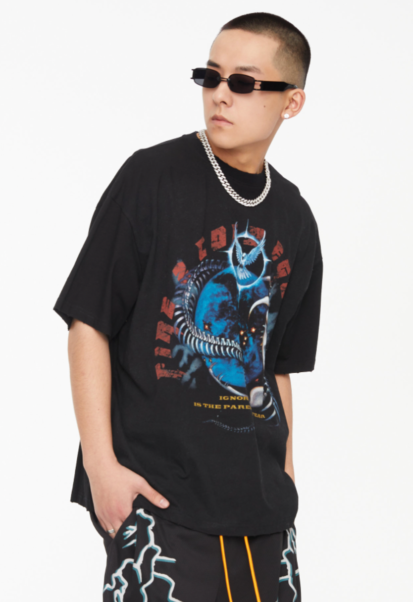 F2CE Graffiti Creative Printing Tee