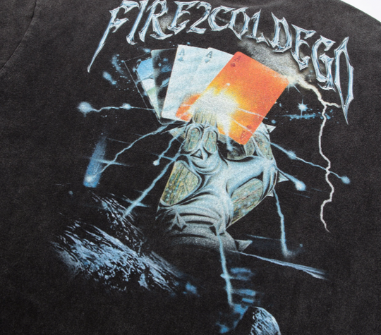F2CE Washed Old Vintage Print Tee