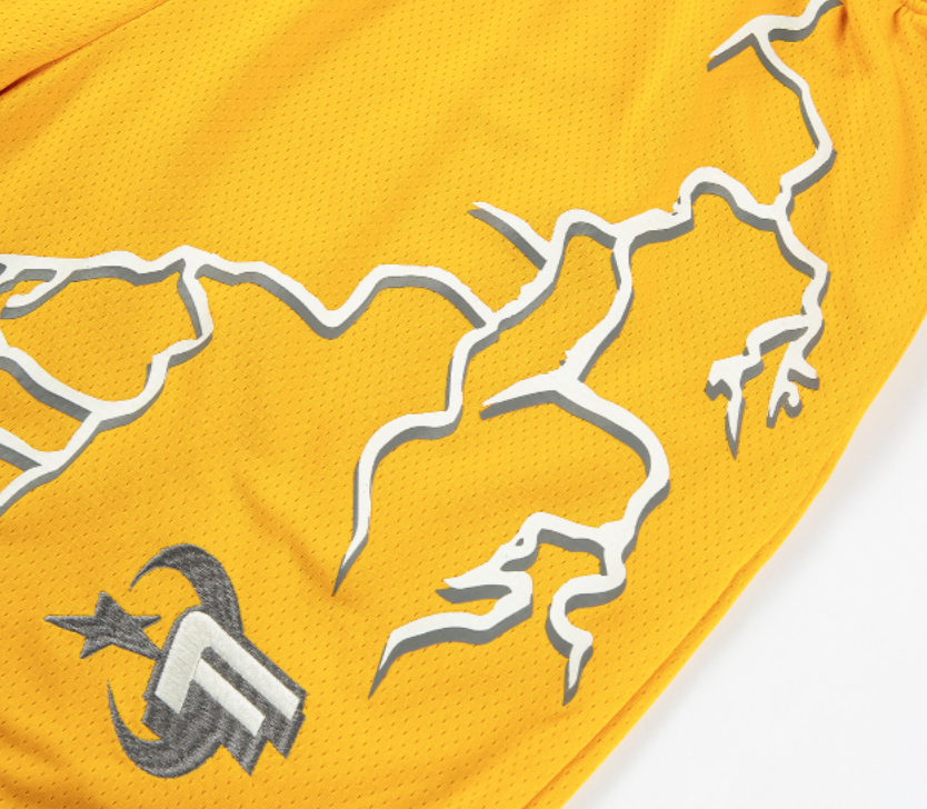 F2CE Lightning Print Embroidery Shorts