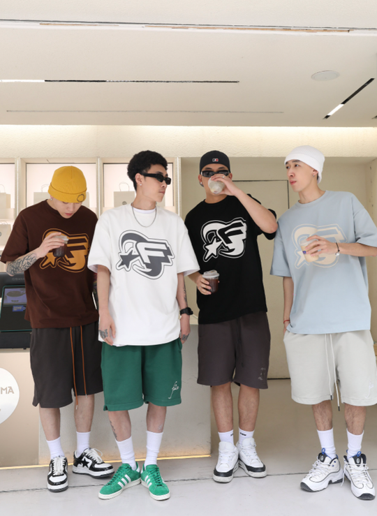 F2CE Embroidered Logo Drawstring Shorts