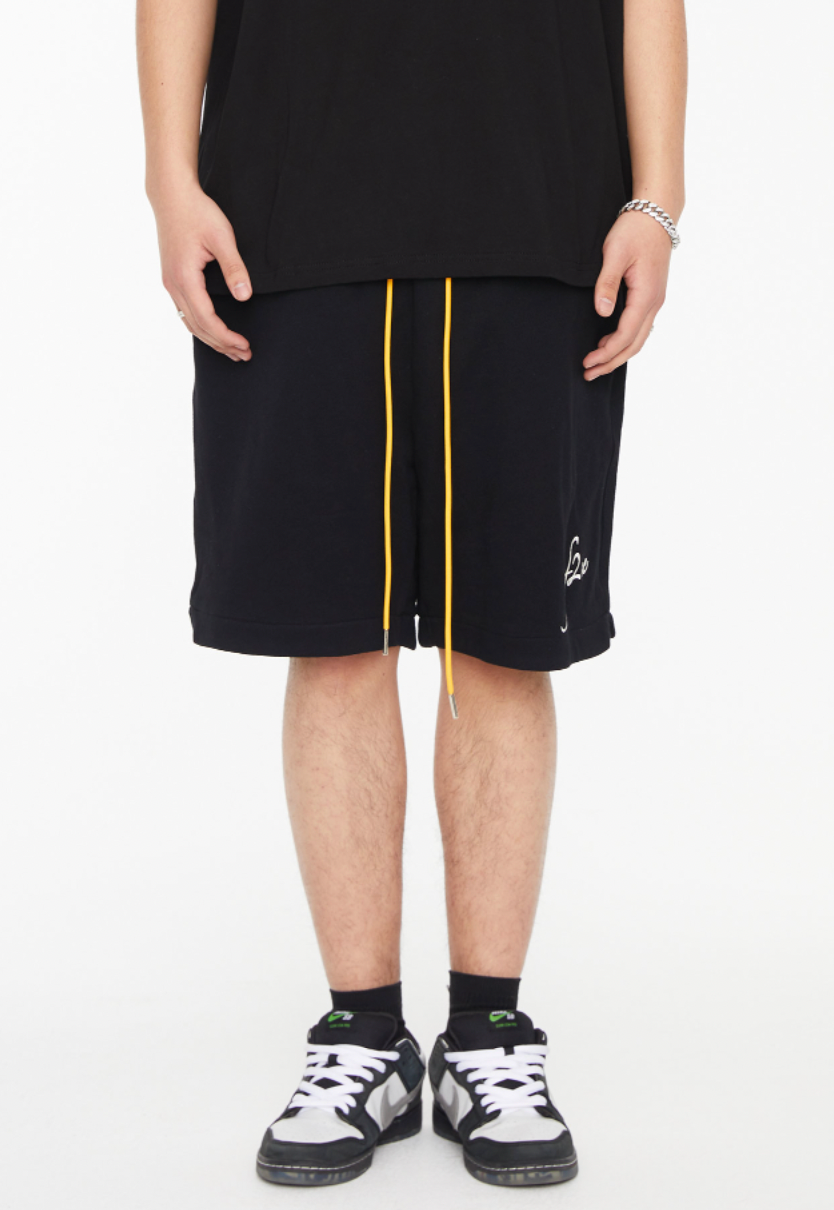 F2CE Embroidered Logo Drawstring Shorts