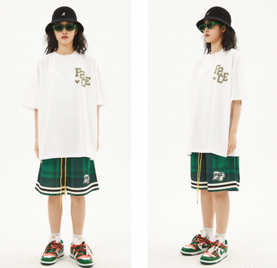 F2CE Plaid Embroidered Shorts