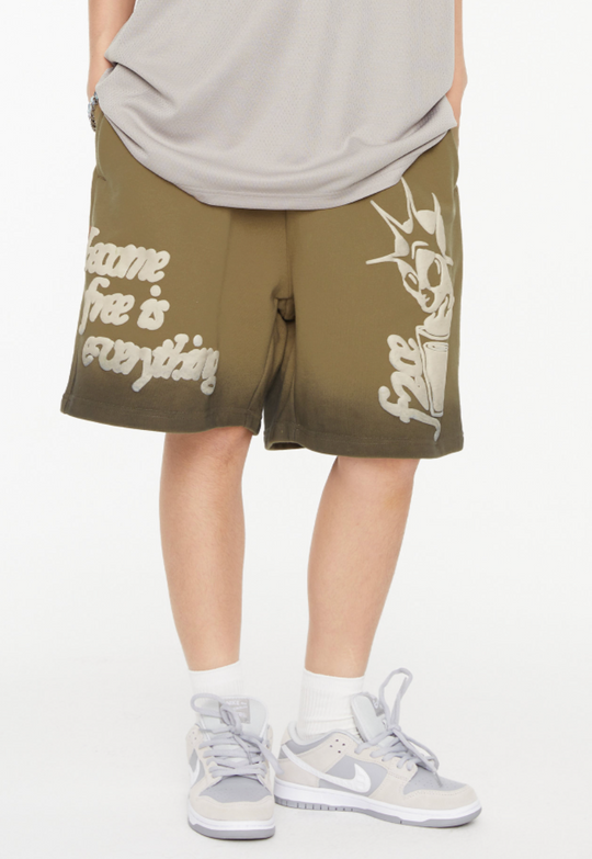 F2CE Gradient Foam Printed Shorts