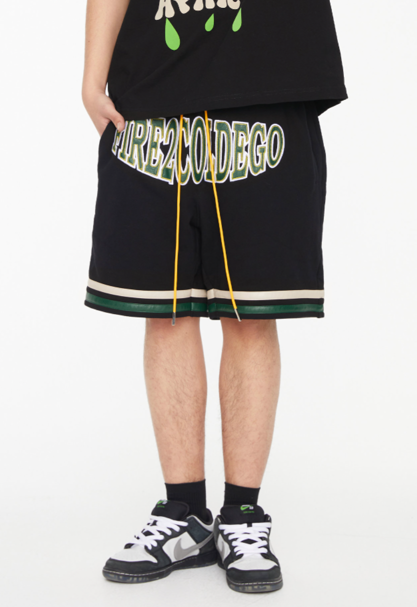 F2CE Logo Patch Embroidery Shorts