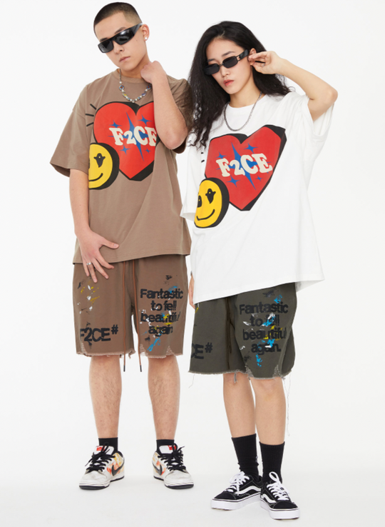 F2CE Print Splash Ink Shorts