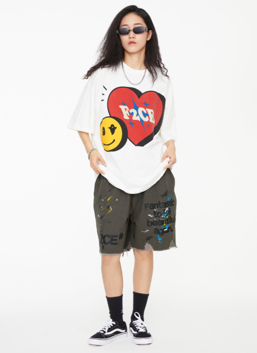 F2CE Print Splash Ink Shorts