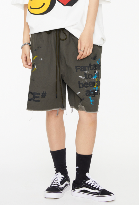 F2CE Print Splash Ink Shorts