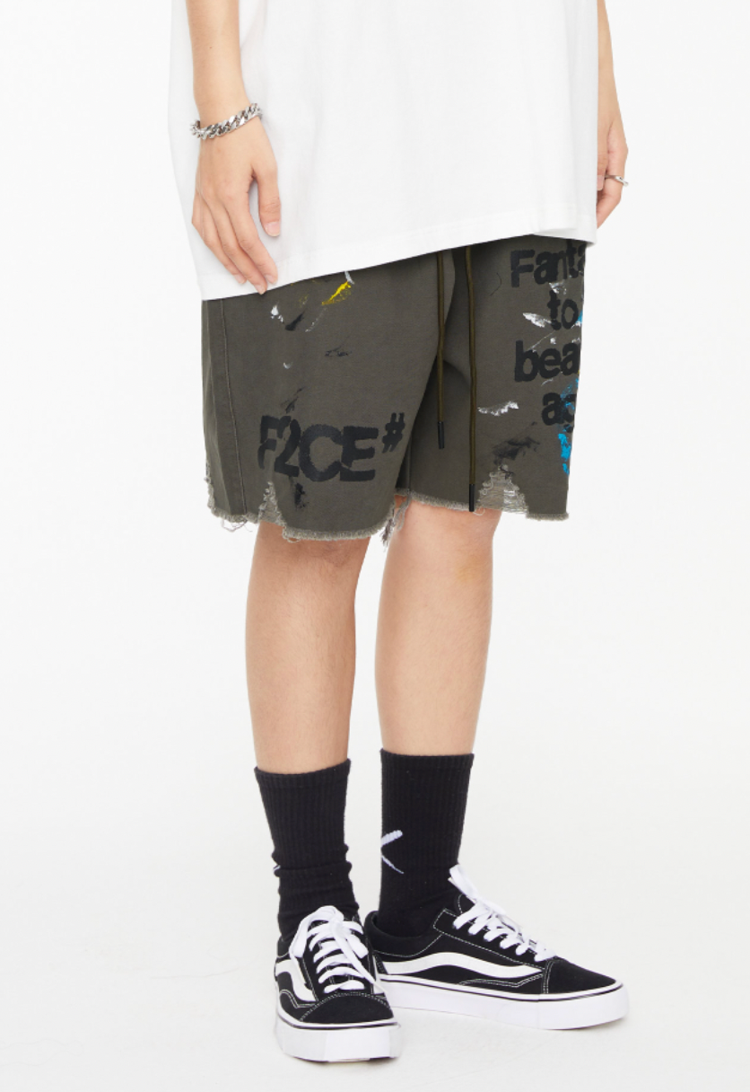 F2CE Print Splash Ink Shorts