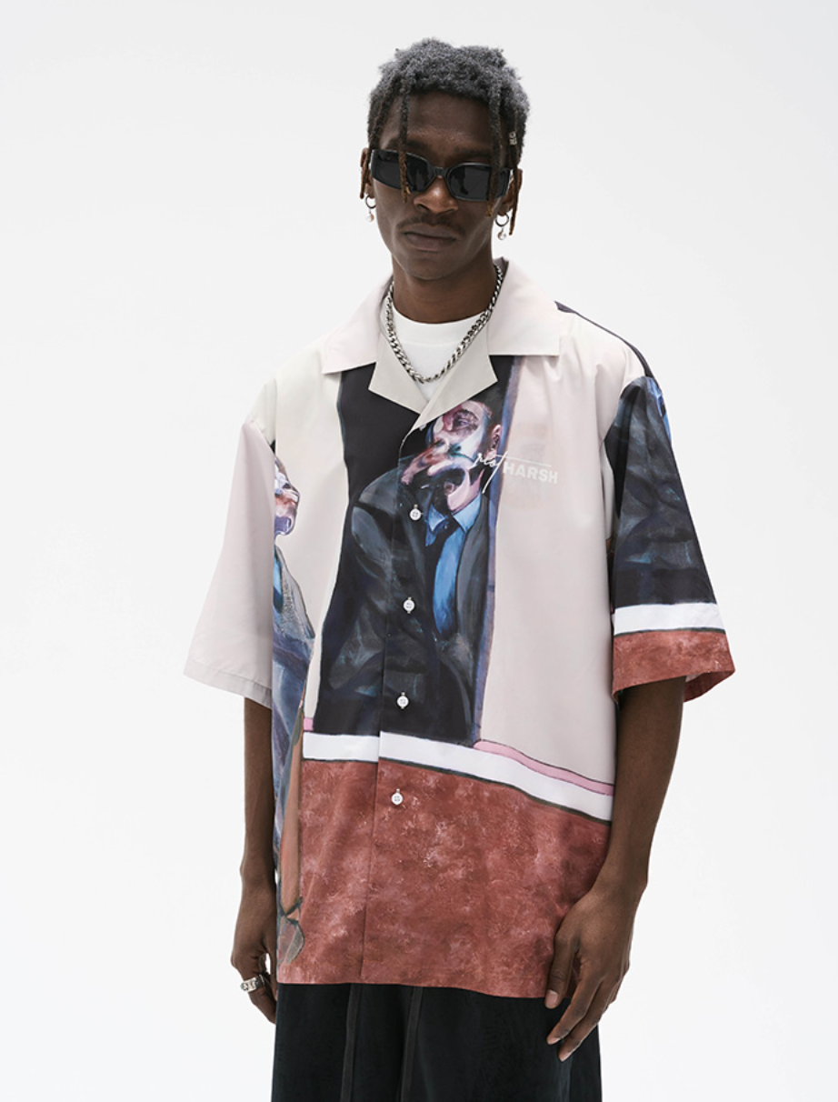 Harsh and Cruel Art Existentialism Cuban Shirt