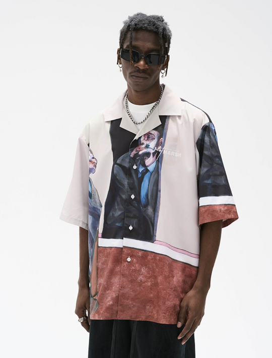 Harsh and Cruel Art Existentialism Cuban Shirt