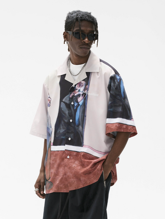 Harsh and Cruel Art Existentialism Cuban Shirt