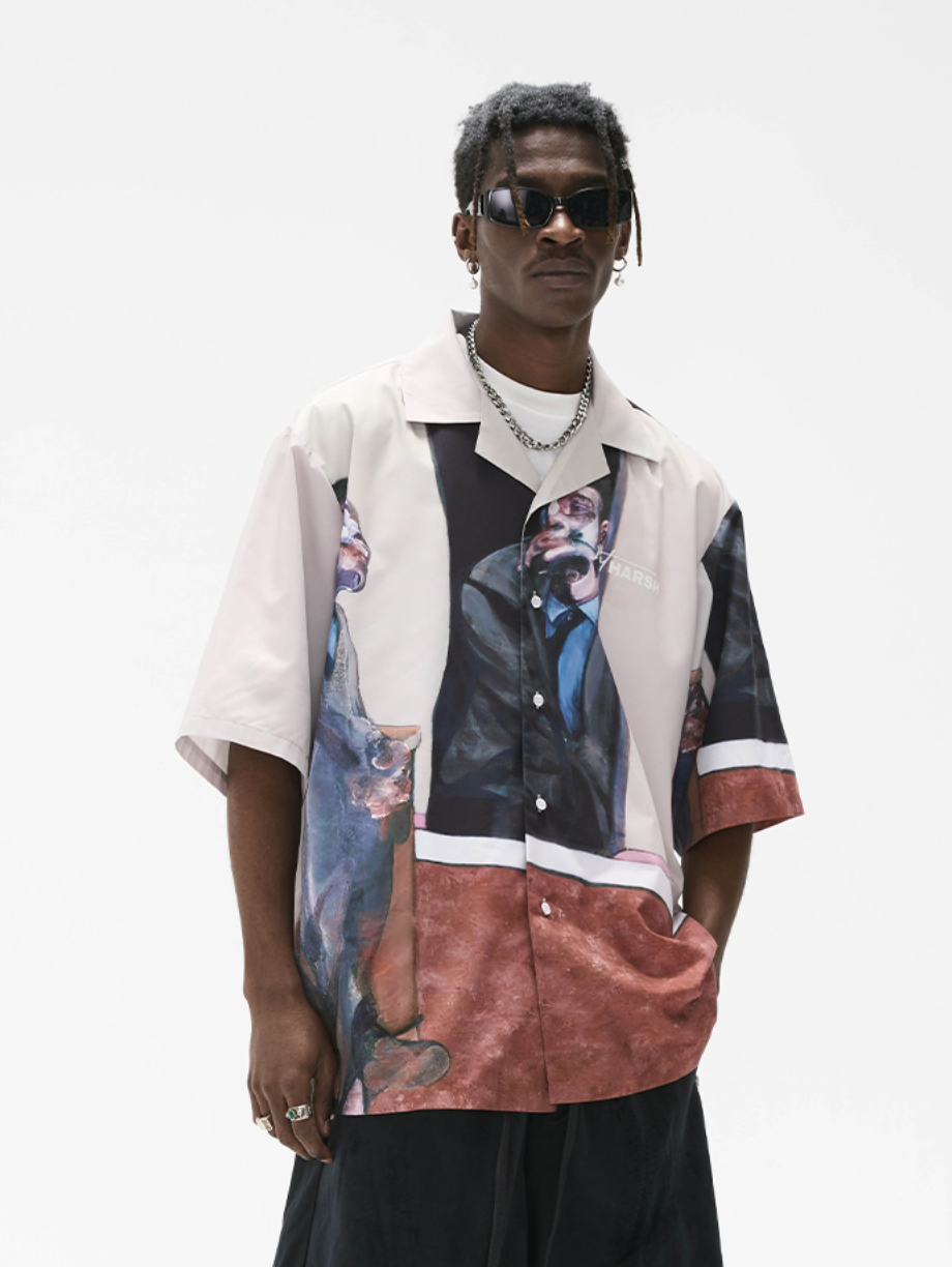 Harsh and Cruel Art Existentialism Cuban Shirt