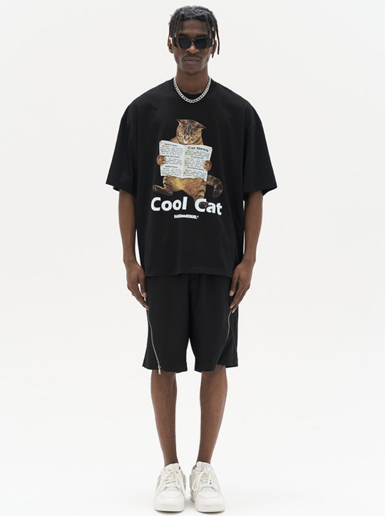 Harsh and Cruel Cool Cat Printed Tee