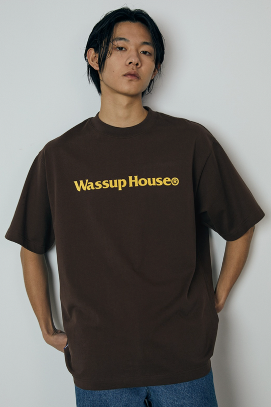 Wassup Basic Large Logo Print Tee | Face 3 Face