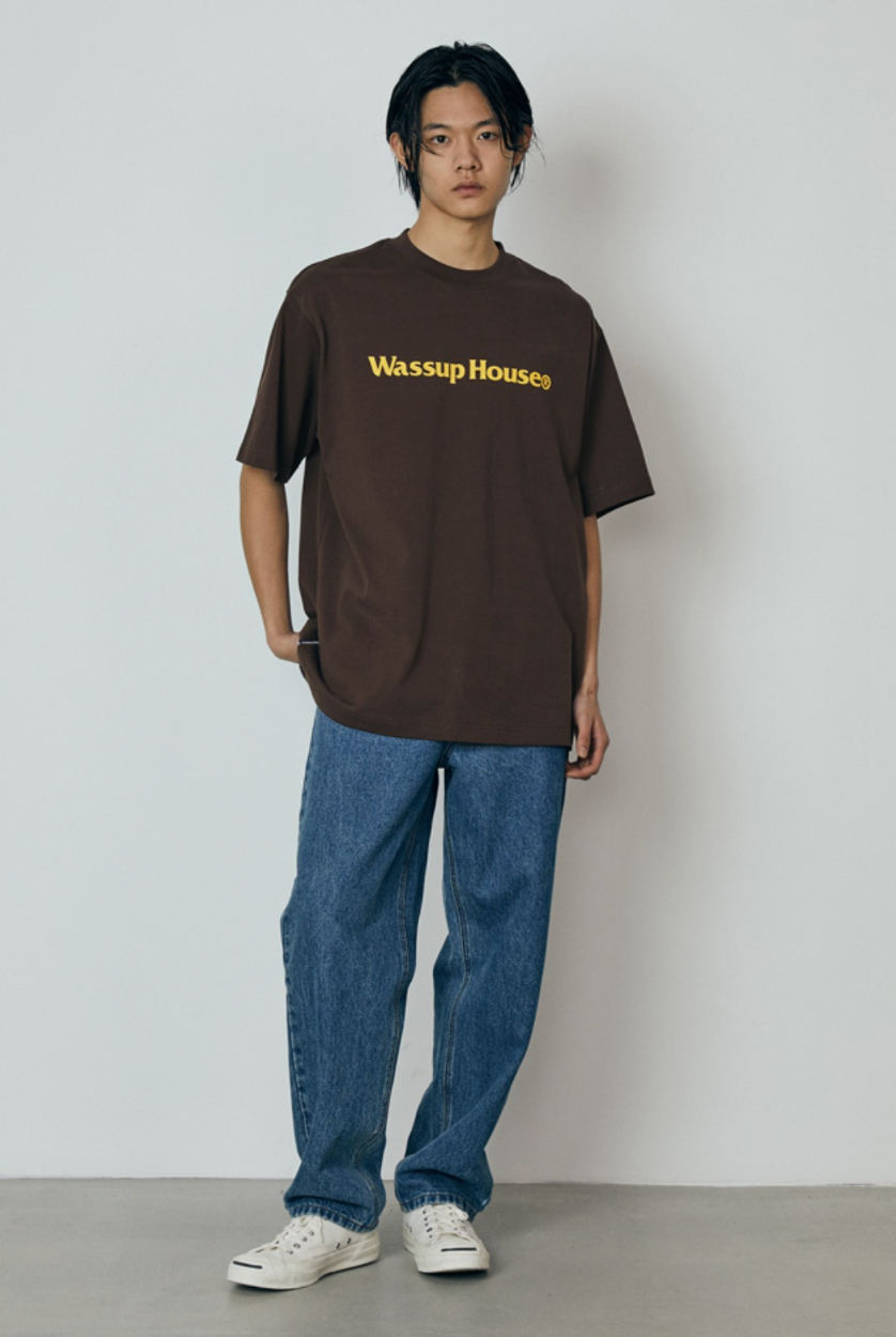 Wassup Basic Large Logo Print Tee | Face 3 Face