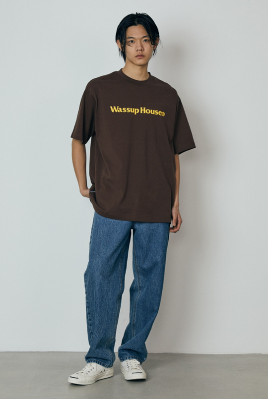 Wassup Basic Large Logo Print Tee | Face 3 Face