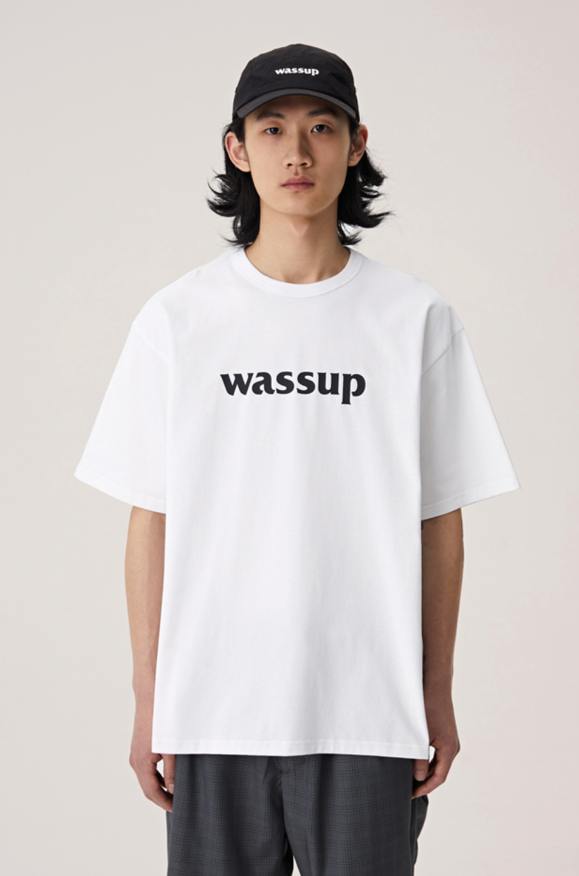 Wassup House Big Logo Print Basic Tee