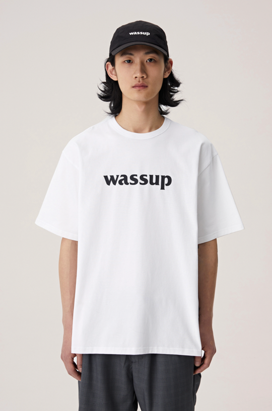 Wassup House Big Logo Print Basic Tee