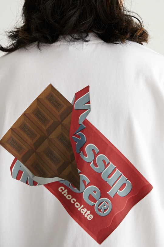 Wassup House Chocolate Print Tee