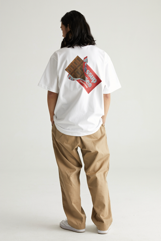 Wassup House Chocolate Print Tee