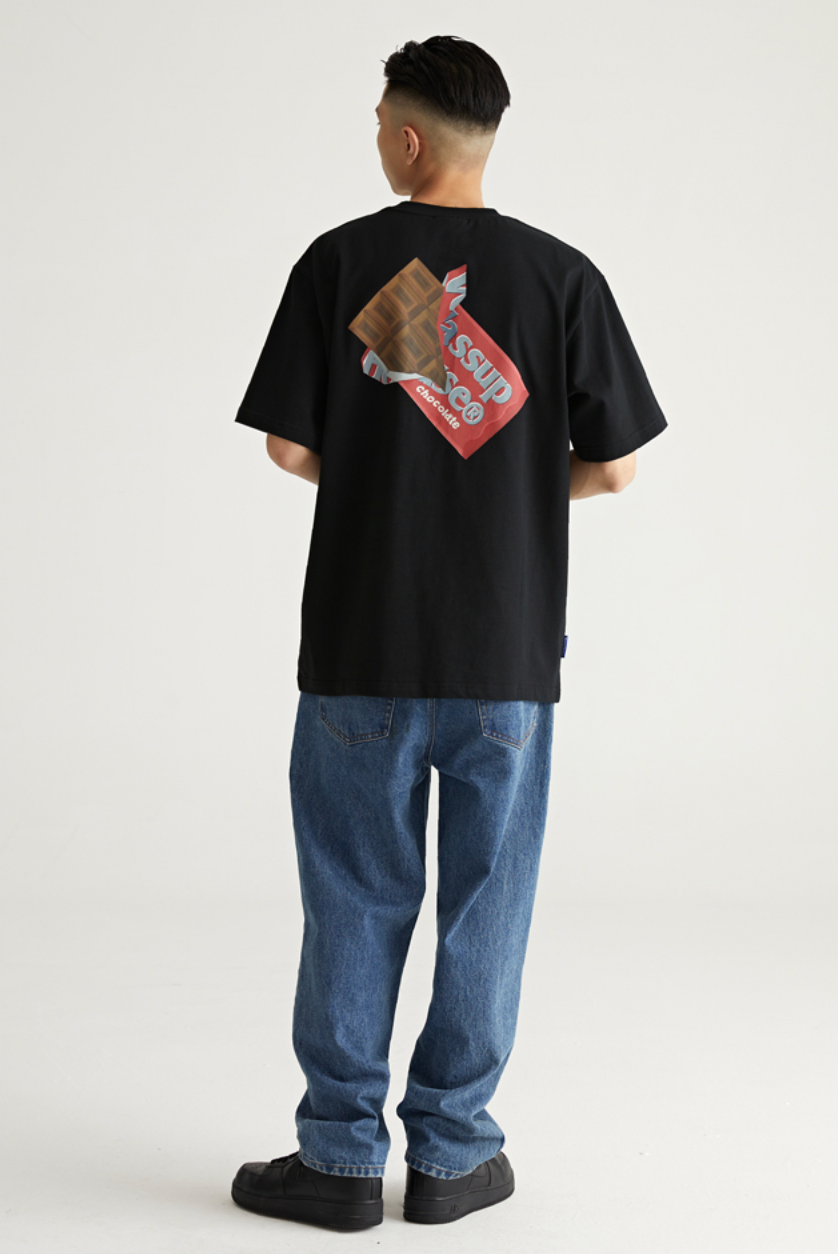 Wassup House Chocolate Print Tee