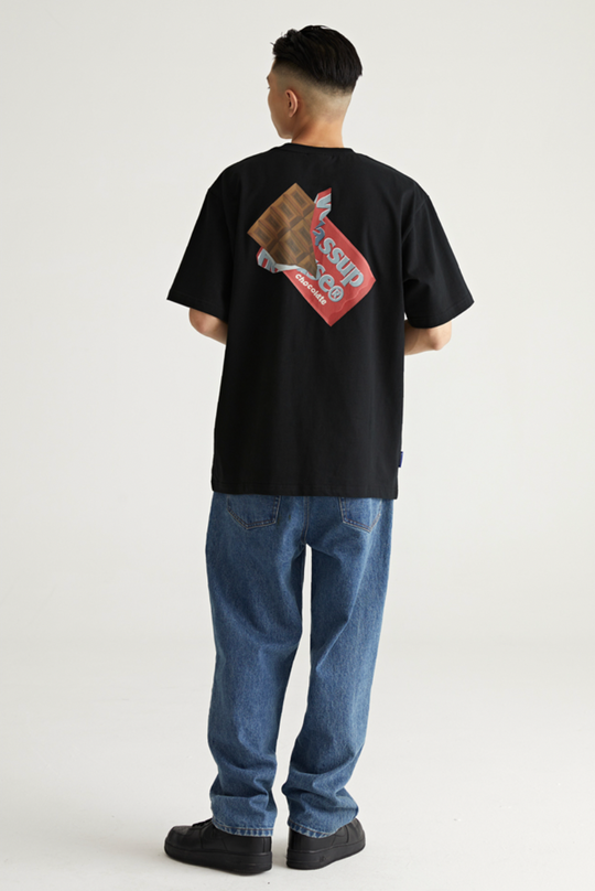 Wassup House Chocolate Print Tee