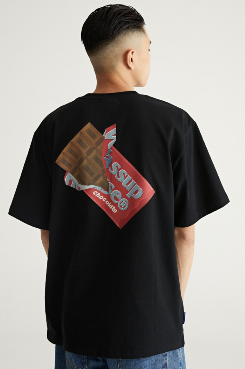 Wassup House Chocolate Print Tee