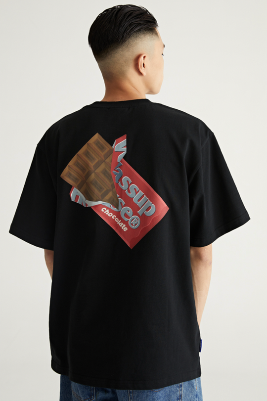 Wassup House Chocolate Print Tee