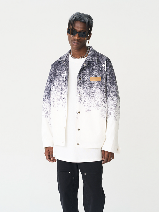 Harsh and Cruel Spray Paint Cross Jacket