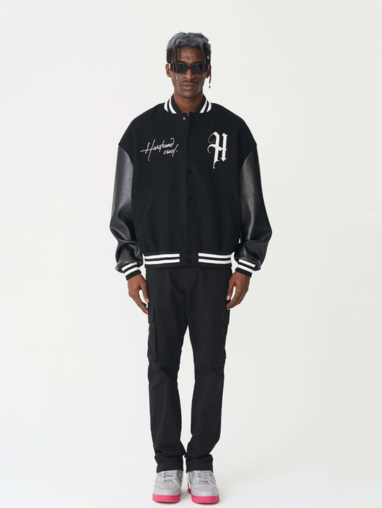 Harsh and Cruel Loose Casual Embroidered Baseball Jacket