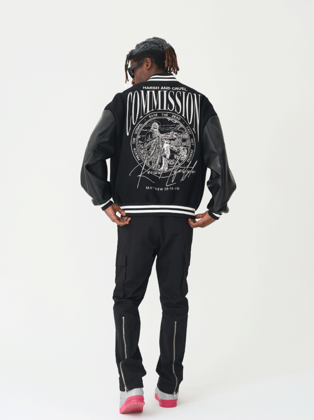 Harsh and Cruel Loose Casual Embroidered Baseball Jacket