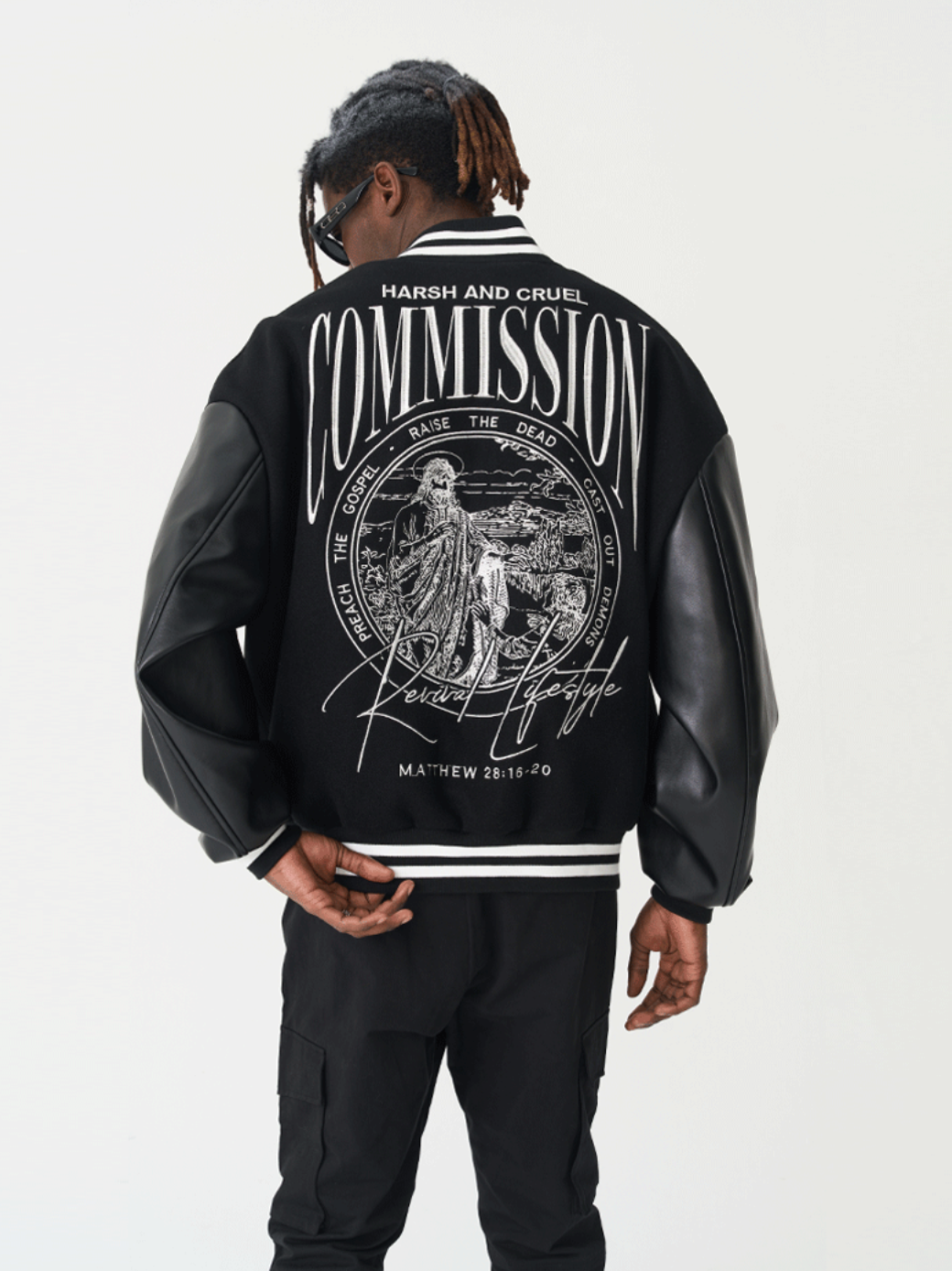 Harsh and Cruel Loose Casual Embroidered Baseball Jacket
