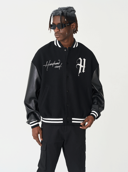 Harsh and Cruel Loose Casual Embroidered Baseball Jacket