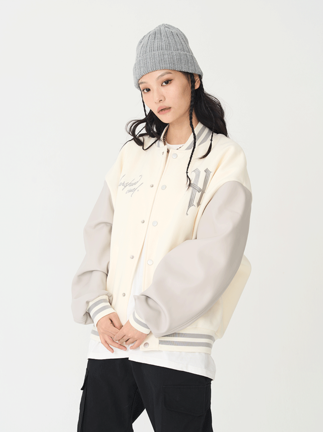 Harsh and Cruel Loose Casual Embroidered Baseball Jacket