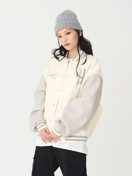 Harsh and Cruel Loose Casual Embroidered Baseball Jacket