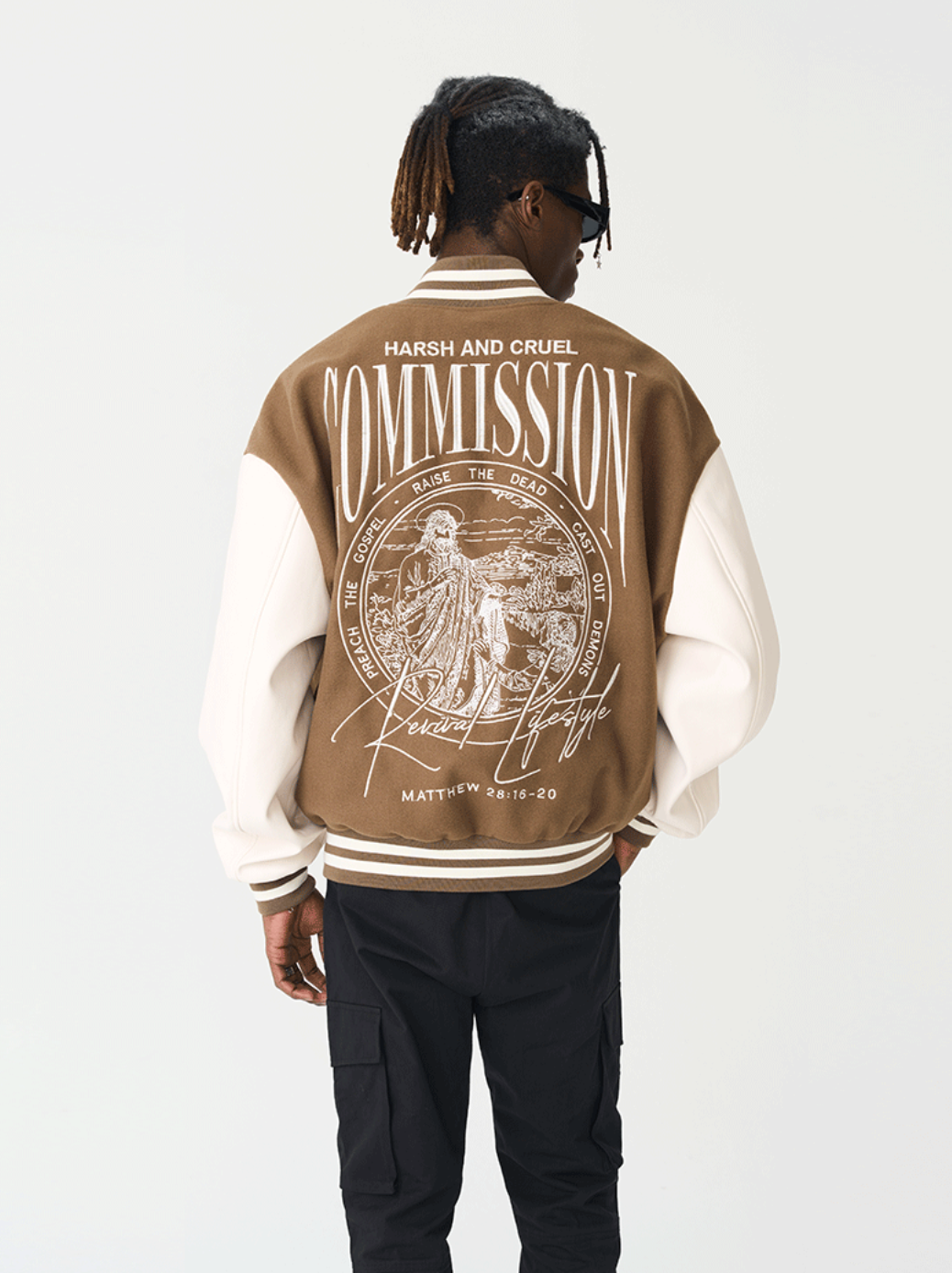 Harsh and Cruel Loose Casual Embroidered Baseball Jacket