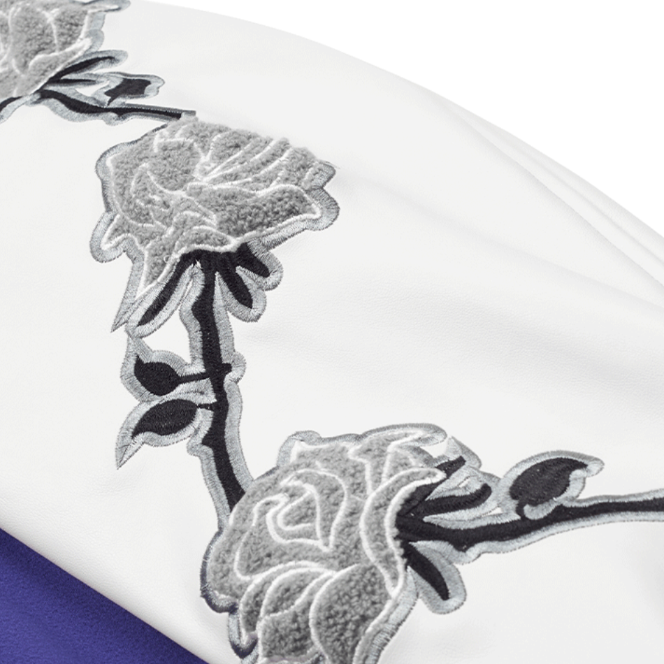 Harsh and Cruel Bouquet Of White Roses Varsity Jacket