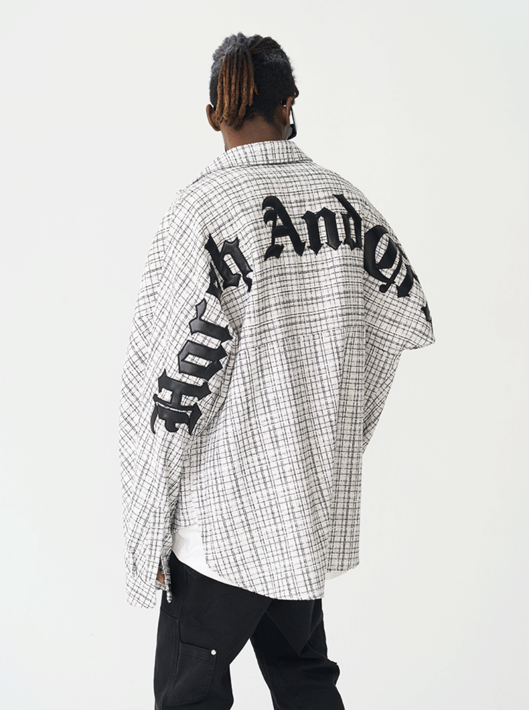 Harsh and Cruel Gothic Logo Flannel Shirt