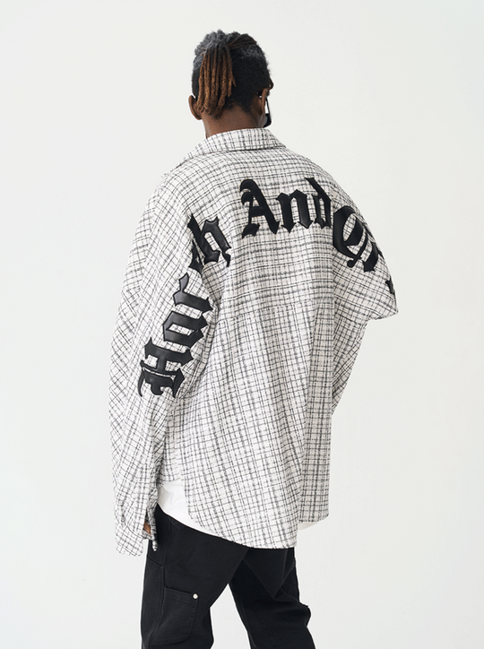 Harsh and Cruel Gothic Logo Flannel Shirt