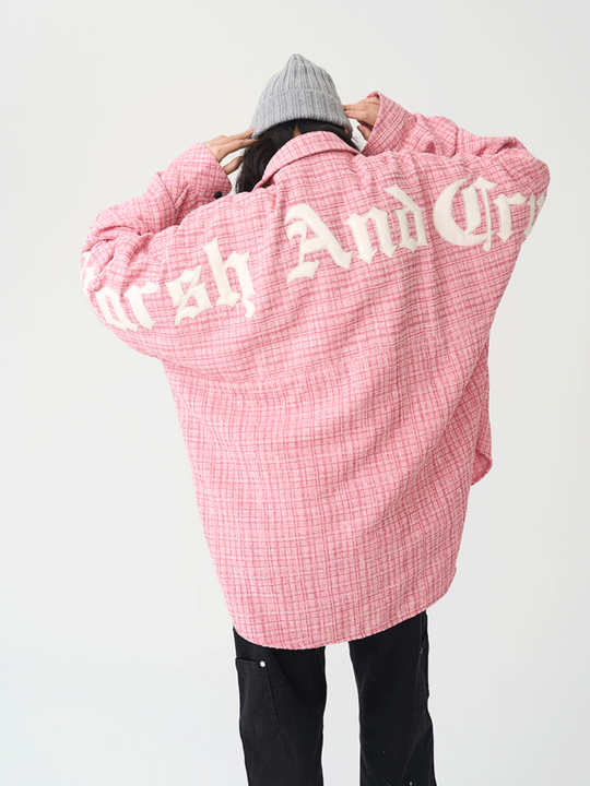 Harsh and Cruel Gothic Logo Flannel Shirt