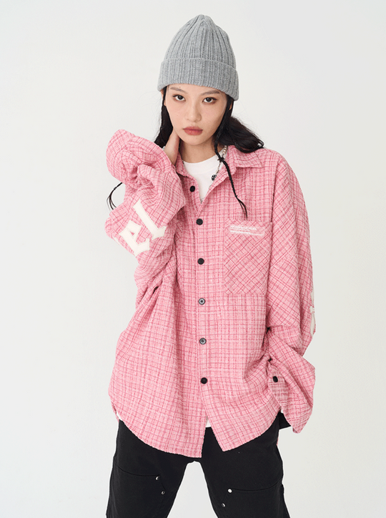 Harsh and Cruel Gothic Logo Flannel Shirt