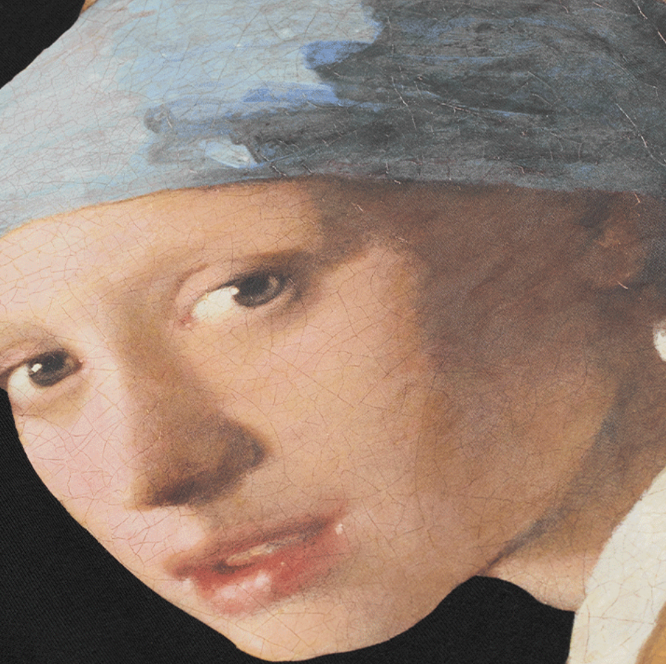 Harsh and Cruel The Girl With The Pearl Earring Printed Hoodie