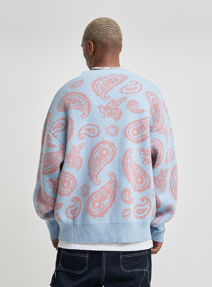 VOTE Paisley Knitted Cardigan