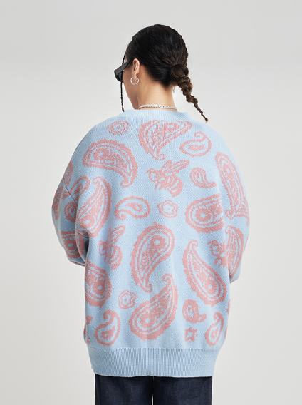 VOTE Paisley Knitted Cardigan