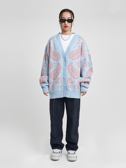 VOTE Paisley Knitted Cardigan