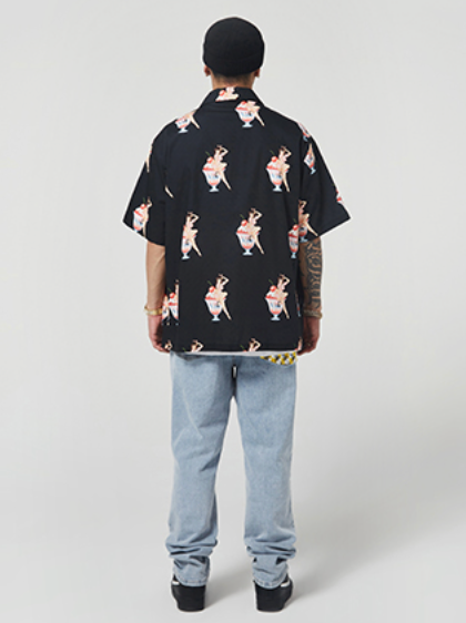 VOTE Ice Cream Girl Cuban Shirt