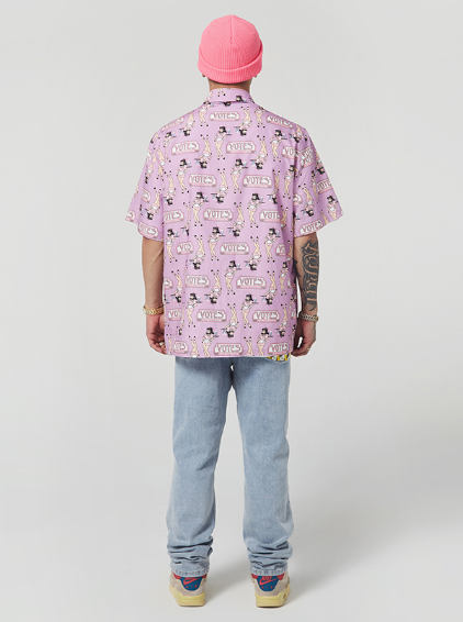 VOTE Ice Cream Girl Pattern Shirt