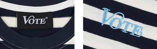 VOTE Stripe Printing Tee