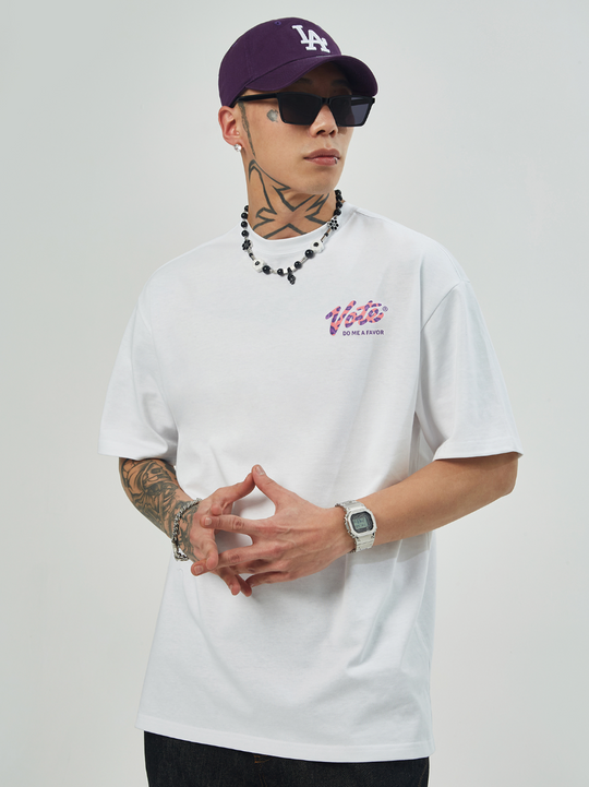 VOTE Multi Color Leopard Grain Tee